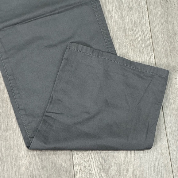 Women's Ann Taylor LOFT 6 Small Pants Twill Gray Elastic Waist Straight NWT - Picture 7 of 11
